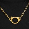 Second Chance - Cat Paper Clip Link Necklace - Gorgeous Gold ... Purrrect Gift for the Holidays! - Image 3