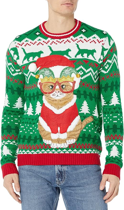 Blizzard Bay Men's Long Sleeve Ugly Christmas Sweater 