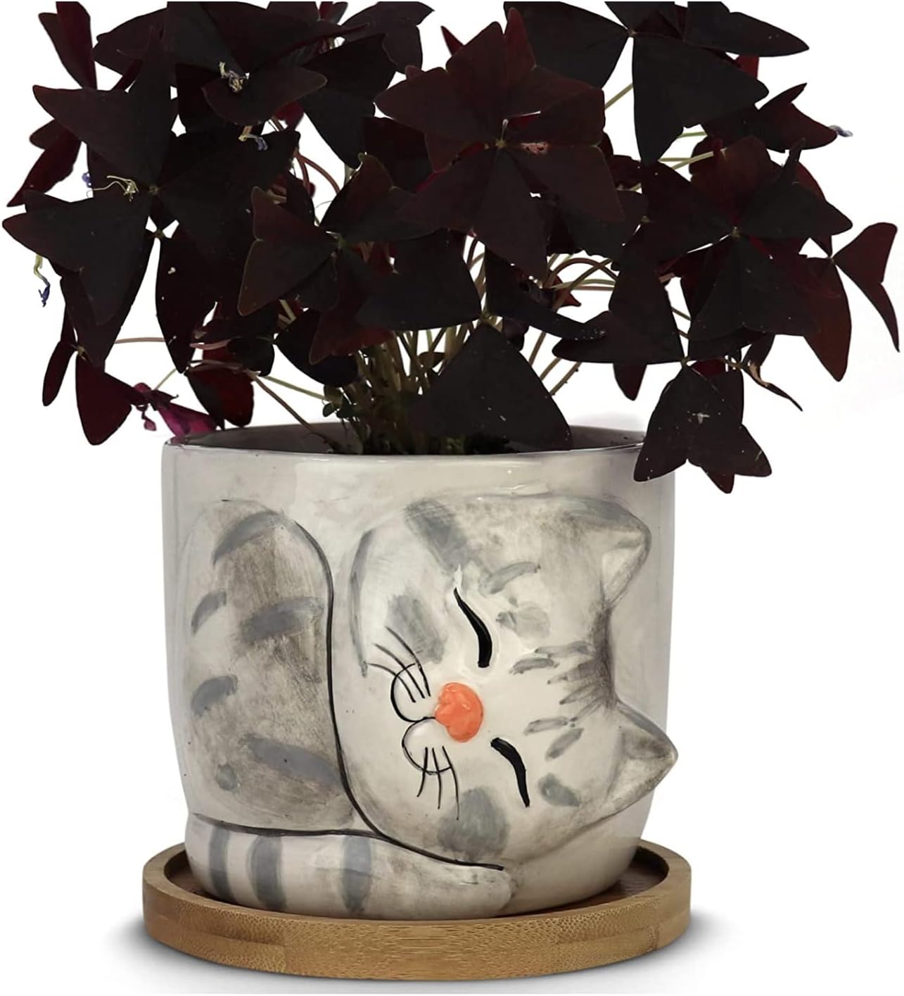 Window Garden Animal Planters - Large Kitty Pot (Barney)