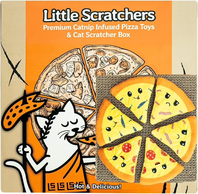 Little Scratchers Pizza Cat Toys