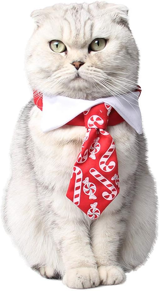 LOVEIFE Christmas Cat Collar Necktie