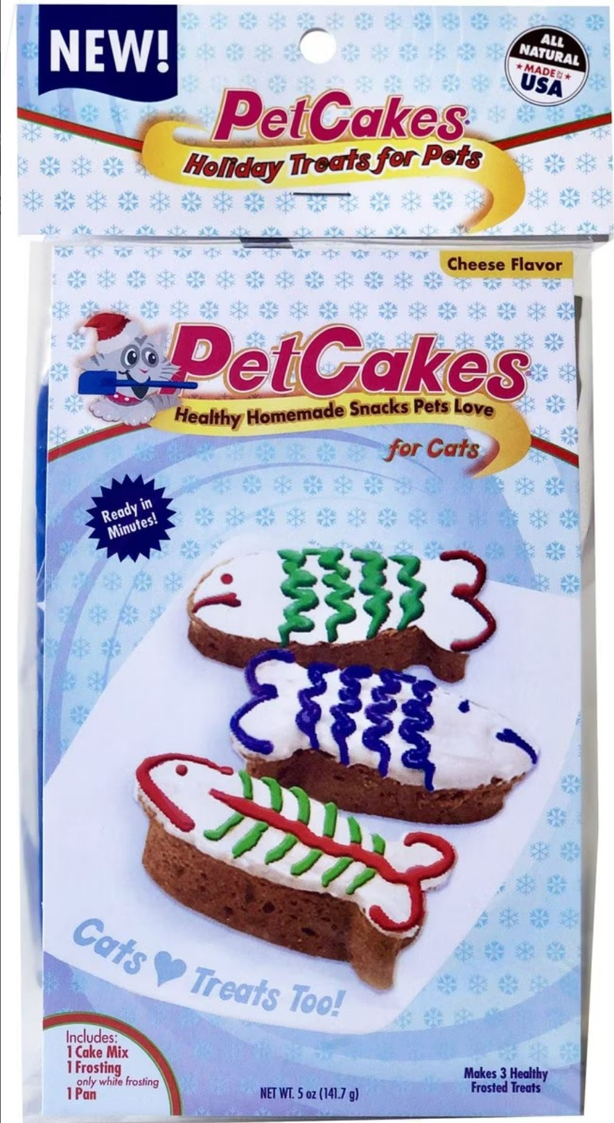 PetCakes Holiday Cheese Flavored Cake Kit Cat Treats