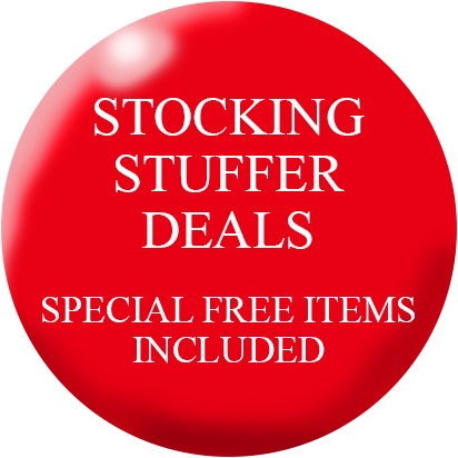 Stocking Stuffer Deals- Special Free Items included!  Products