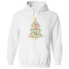 Happy Pawlidays Christmas Tree Hoodie White