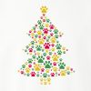 Happy Pawlidays Christmas Tree Sweatshirt White - Image 2