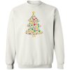 Happy Pawlidays Christmas Tree Sweatshirt White