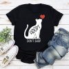 Adopt Don't Shop Heart Cats Standard Tee Black
