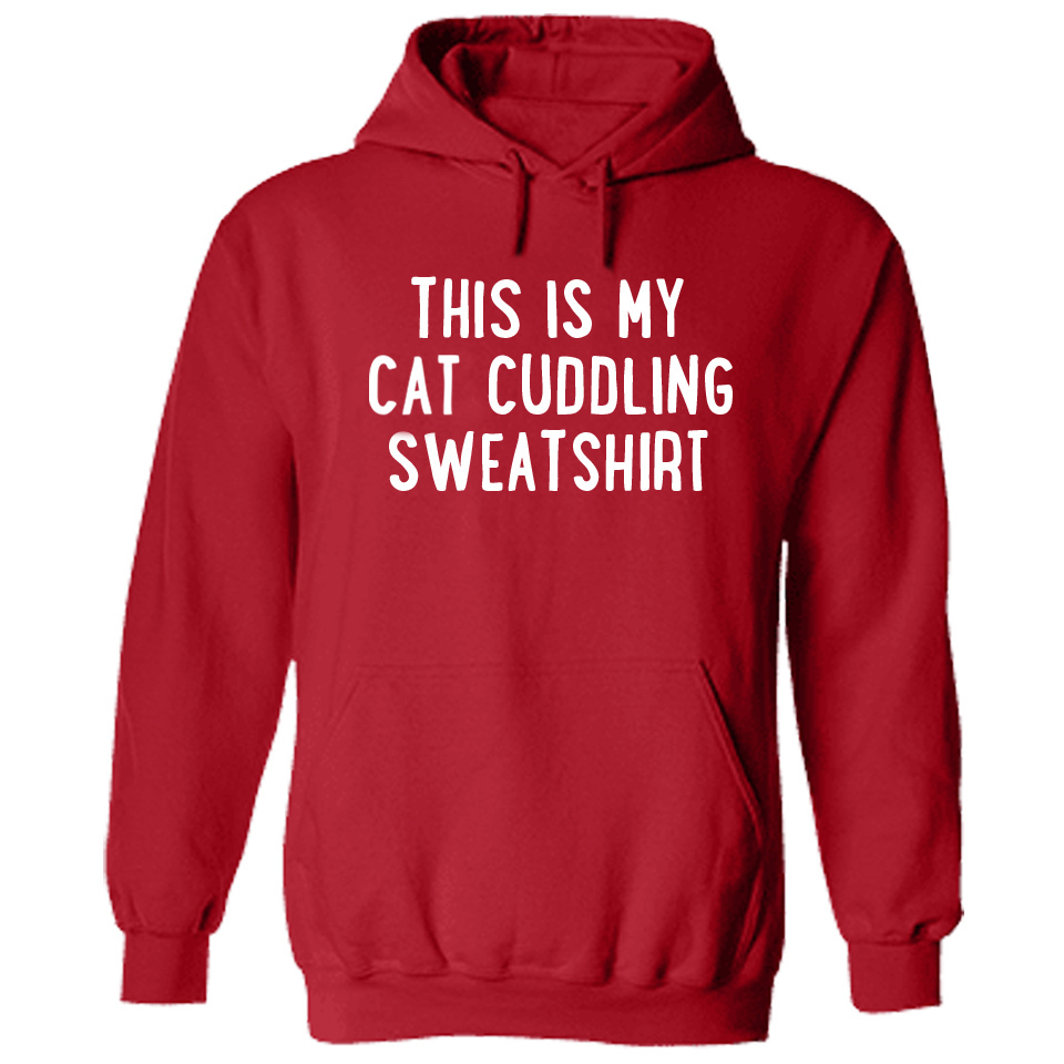 iHeartCats This is My Cat Cuddling Sweatshirt Hoodie