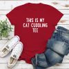 This is My Cat Cuddling Tee Standard Tee Red
