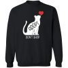Adopt Don’t Shop Heart Cats Sweatshirt Black