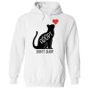 Adopt Don’t Shop Heart Cats Hoodie White