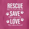 Rescue Save Love Hoodie Hot Pink - Image 2