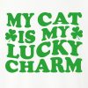 My Cat Is My Lucky Charm Paws Standard Tee White - Image 2