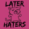Later Haters Kitty Standard Tee Pink - Image 2