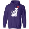 Adopt Don’t Shop Heart Cats Hoodie Purple
