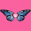 Butterfly Paws Standard Tee Pink - Image 2
