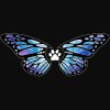 Butterfly Paws Standard Tee Black - Image 2