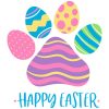 Happy Easter Paw Standard Tee White - Image 2