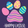 Happy Easter Paw Sweatshirt Purple - Image 2