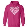 Heart Of Paws Hoodie Hot Pink