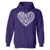 Heart Of Paws Hoodie Purple