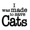 I Was Made To Save Cats Standard Tee White - Image 2