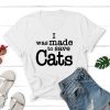 I Was Made To Save Cats Standard Tee White