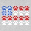 Red White & Paws Standard Tee Heather Grey - Image 2