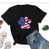Cat Paws & Stripes Standard Tee Black