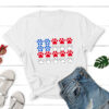 Red, White & Paws Standard Tee White