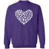 Heart Of Paws Sweatshirt Purple