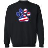 Cat Paws & Stripes Sweatshirt Black