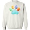 Easter Spring Paw Sweatshirt White