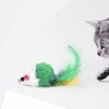 Mardi Gras Kitty Toy - Dark Green