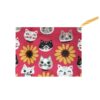 Kitties & Sunflowers Shopping Travel Shoulder Bag- Folding Grocery Tote Pouch Bag - Image 5