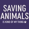 Saving Animals Is My Kind of Thing Standard Tee Purple - Image 2