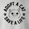 Adopt A Cat - Save A Life Sweatshirt Grey - Image 2