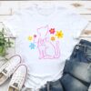 Loving Cat Flowers Standard Tee White
