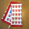 Cats & Freedom American Flag Cat Paws Kitchen Dish Towel- 27.5" x 19.5" - Image 2