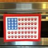 Cats & Freedom American Flag Cat Paws Kitchen Dish Towel- 27.5" x 19.5"