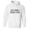Loves Animals Tolerates People Hoodie White