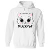 Kitty Meow Hoodie White