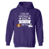 Second Hand Animals Make First Class Pets! Hoodie Purple