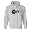 Simply Love Paw Hoodie Heather Grey
