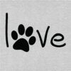 Simply Love Paw Sweatshirt Heather Grey - Image 2