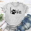 Simply Love Paw Standard Tee Heather Grey