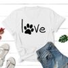 Simply Love Paw Standard Tee White