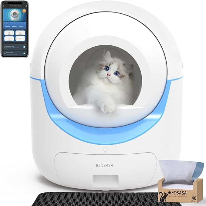 Self Cleaning Litter Box, Automatic Cat Litter Box for Multi Cats, Cat Litter Box with Large Capacity