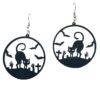 The Ultimate Spooky Halloween Black Cat Dangle Earring – Gifts for Cat Mom, Cat Dangle Earring, Cat Lover Earrings - Image 2