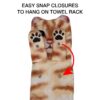 Funny Kitty Cat Hand Towels for Bathroom & Kitchen - Cute Decor Perfect Christmas Stocking Stuffer Gift for Cat Lovers - Image 3